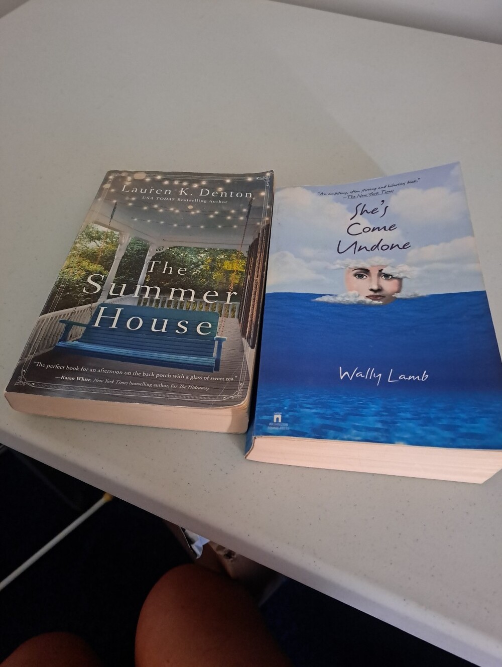 The Summer House & She's Come Undone - Two Paperback Novels (Blue, Cream)